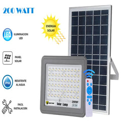 200W SOLAR LAMP WITH PANEL FOR INDOOR AND OUTDOOR