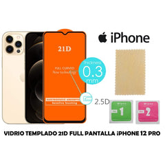 TEMPERED GLASS 21D FULL SCREEN ¡PHONE 12 PRO