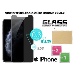 DARK TEMPERED GLASS ¡PHONE XS MAX