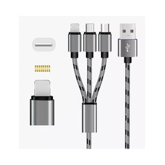 X2 CABLES 3 IN 1 OF 1.5 METERS (2 UNITS)