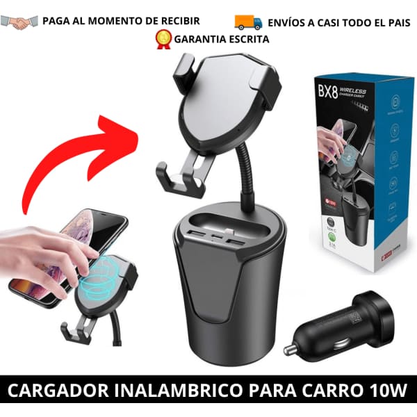 Tecno-Moda HN CARGADOR INALAMBRICO PARA CARRO 10W comprar online tienda tecno-moda tecnomoda honduras hn virtual