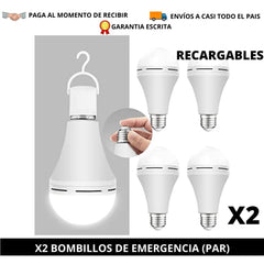 Tecno-Moda HN X2 BOMBILLOS DE EMERGENCIA (PAR) comprar online tienda tecno-moda tecnomoda honduras hn virtual